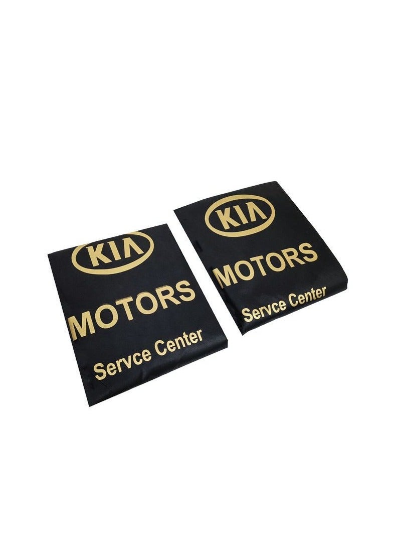KIA Motors Service Centre Car Seat Cover, Universal Car Seat Dust Dirt Protection Cover, Extra Protection For Your Seat 2 pcs Set - Image 1